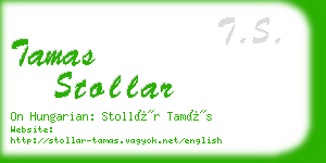 tamas stollar business card